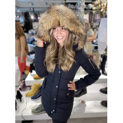 KENDALL FUR-BLACK/NATUR