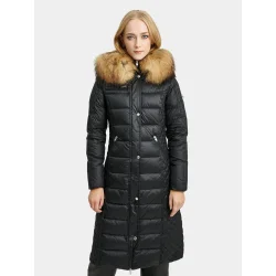 KESHA FUR-BLACK/NATUR