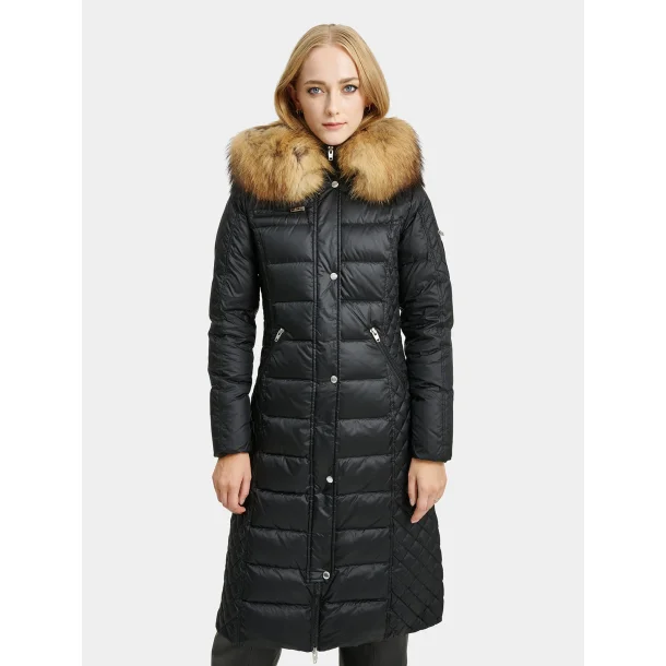 KESHA FUR-BLACK/NATUR