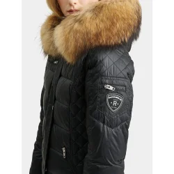 KESHA FUR-BLACK/NATUR