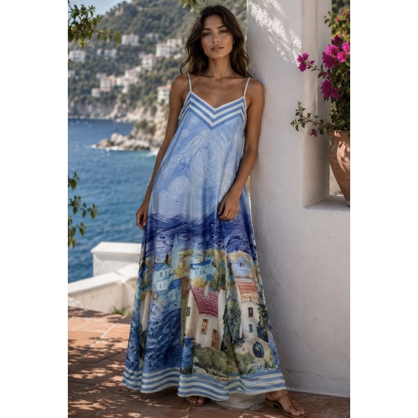 LANDSCAPE DRESS 25618-SKYBLUE