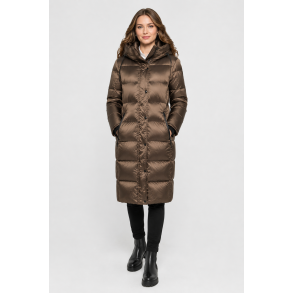 FAWN DOWN COAT-BROWN