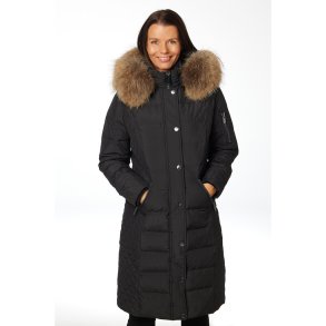 ALETT FUR-BLACK/NATUR