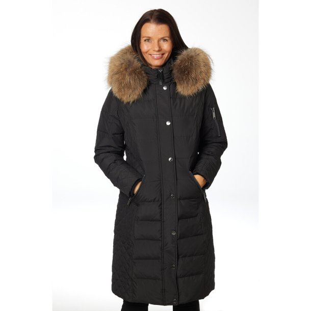 ALETT FUR-BLACK/NATUR