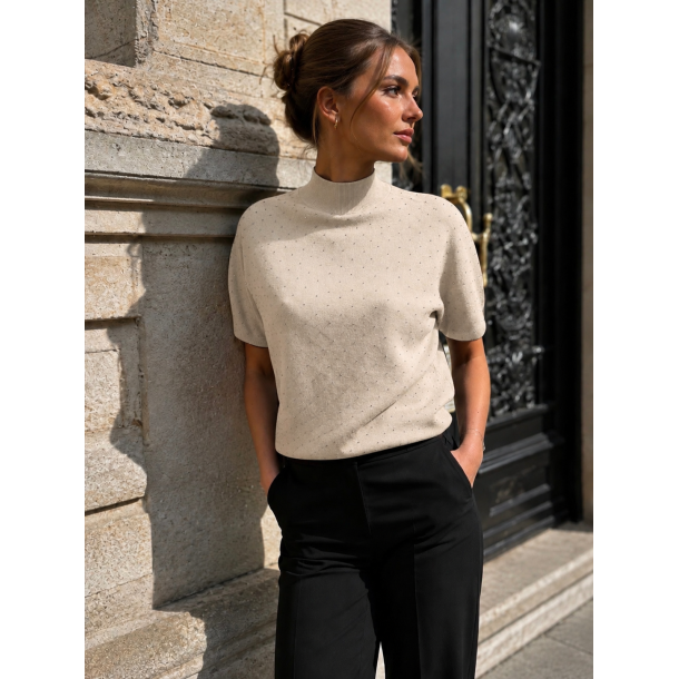 PULL STRASS 83575-BEIGE