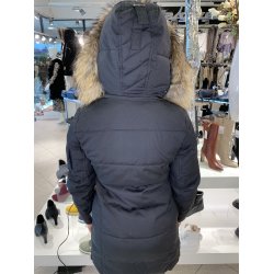 KENDALL FUR-BLACK/NATUR