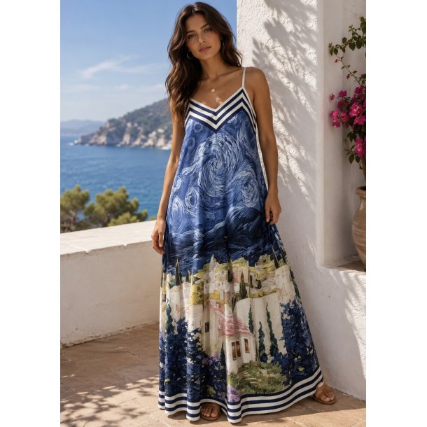 LANDSCAPE DRESS 25618-NAVY