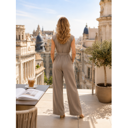JUMPSUIT 54823-TAUPE