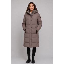 FALCON DOWN COAT-DARK TAUPE