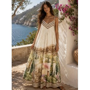 LANDSCAPE DRESS 25618-BEIGE