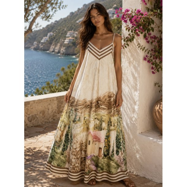 LANDSCAPE DRESS 25618-BEIGE