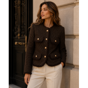 JACKET 26032-CHOCOLATE
