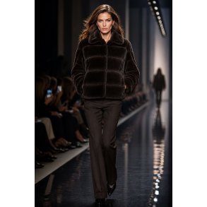NOOSLO FAUX JACKET 40470-CHOCOLATE