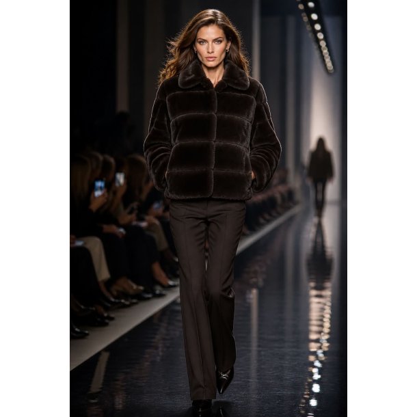 NOOSLO FAUX JACKET 40470-CHOCOLATE