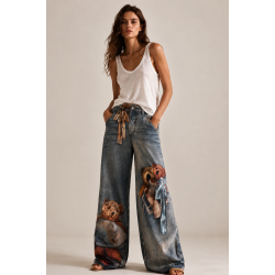JEANS W/BEAR 8001-JEANS