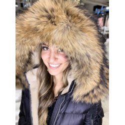 VALENCIA FUR BLACK/NATUR