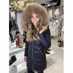 CIARA FUR-BLACK/NATUR