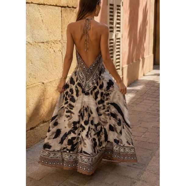 WILD LONG DRESS 5582-GREY