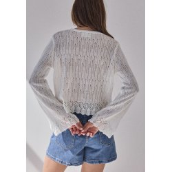 CARDIGAN 06LC85-WHITE