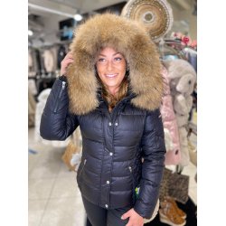 ZORA FUR-BLACK/NATUR