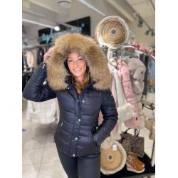 ZORA FUR-BLACK/NATUR