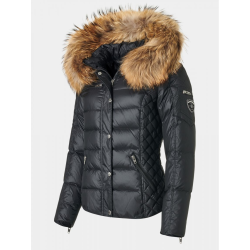 ZORA FUR-BLACK/NATUR