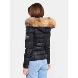 ZORA FUR-BLACK/NATUR