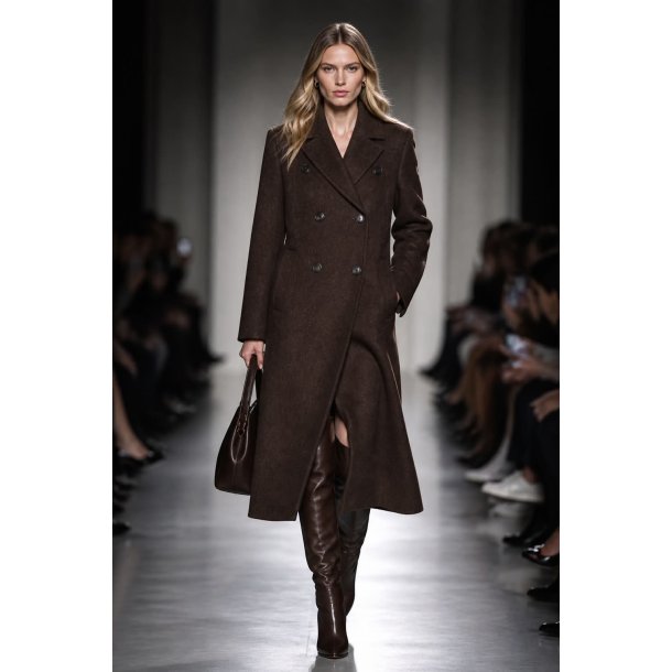 WOOL COAT CHARLOTTE-PINECONE BROWN
