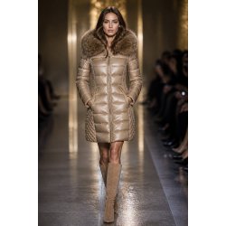 CIARA DOWN W/FUR-NOUGAT/NATURAL