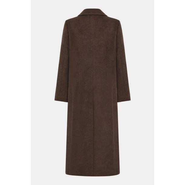 WOOL COAT CHARLOTTE-PINECONE BROWN