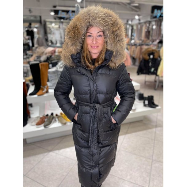 VICKY FUR BLACK/NATUR