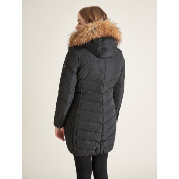 SAKI EVELYN COMFORT FUR-BLACK/NATUR