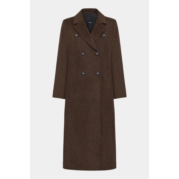 WOOL COAT CHARLOTTE-PINECONE BROWN