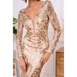 LONG DRESS 21120-1-GOLDEN