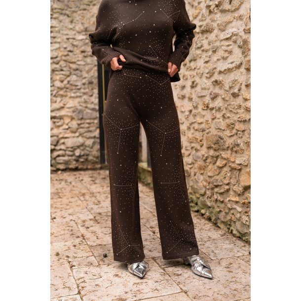 NIGHTSKY PANTS-BROWN