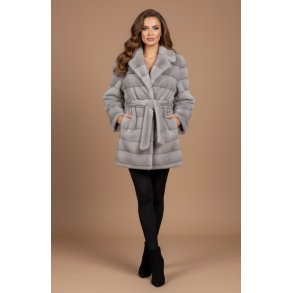 FAUX FUR JACKET 5505-GREY